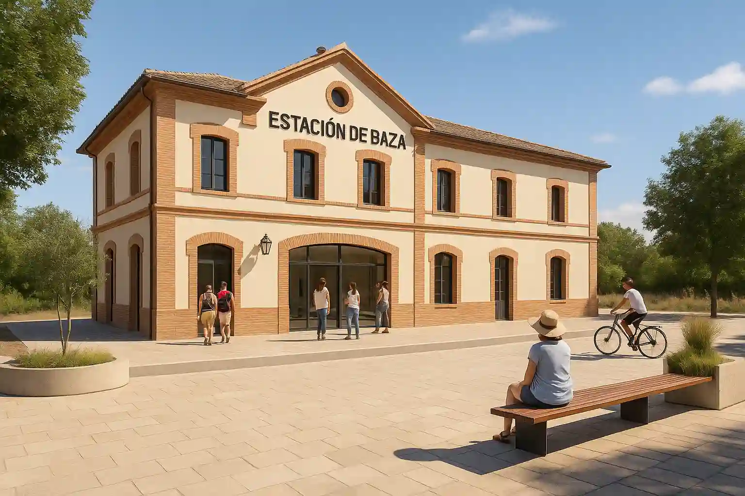 rehabilitación de la estación de tren de Baza