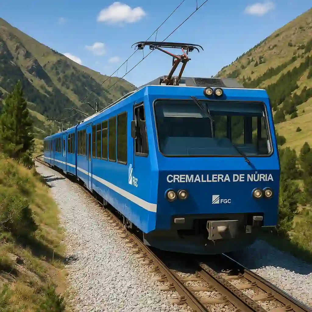 El Cremallera de Núria en plena ruta por los Pirineos
