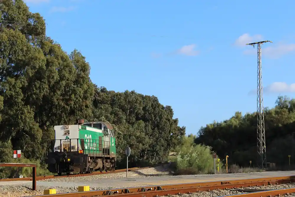 Serie 310, ejemplo de locomotora al que le han cambiado el ancho. No quiere decir que sea esta.