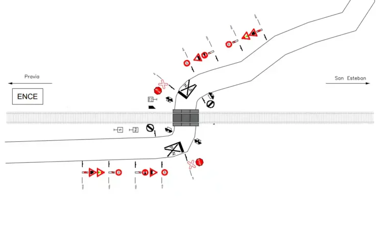 Mas protección con la automatización de pasos a nivel en la Red de Ancho Métrico