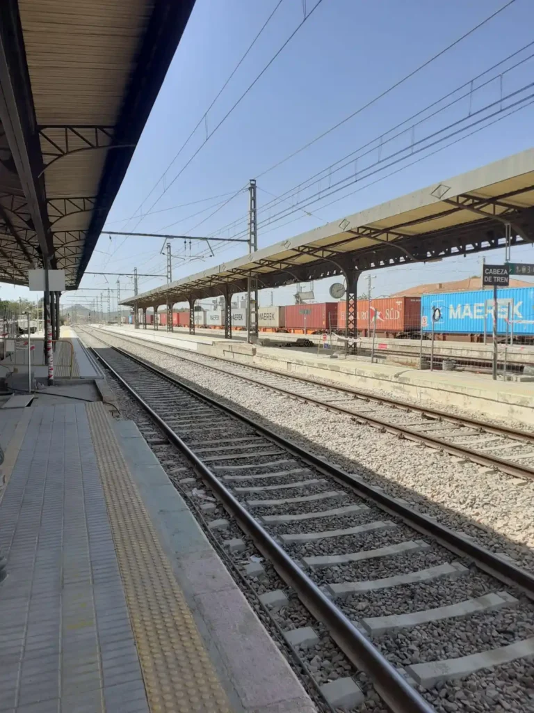Estación de Bobadilla, donde había un importante nudo ferroviario.