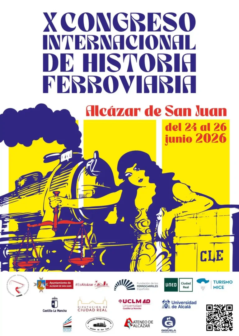 Cartel del Congreso internacional de historia ferroviaria
