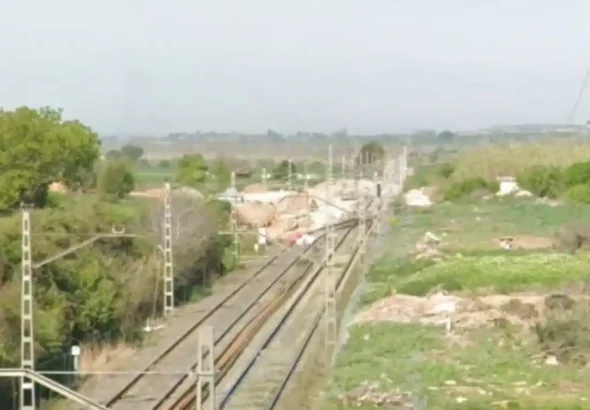 Infraestructura de ADIF en obras en el entorno de Juneda.