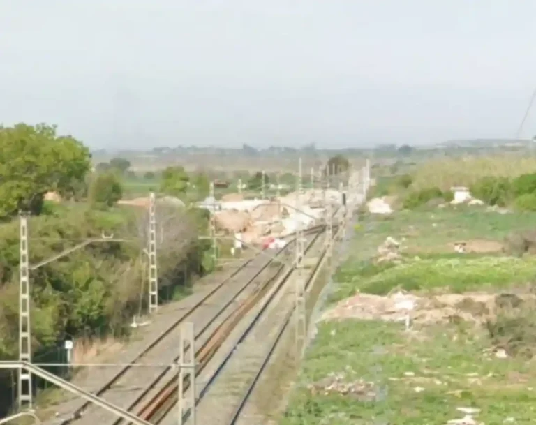 Infraestructura de ADIF en obras en el entorno de Juneda.