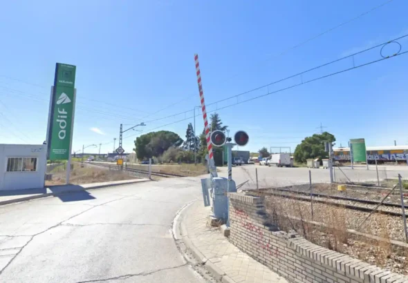Entrada a la terminal logística de Vicalvaro Mercancías.