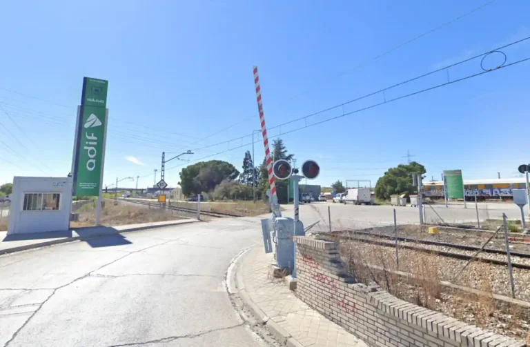 Entrada a la terminal logística de Vicalvaro Mercancías.